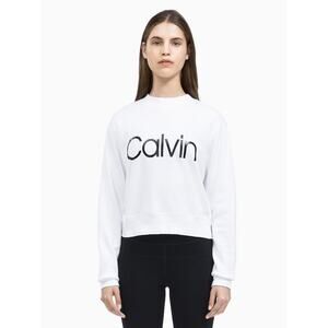 Calvin Klein Performance Long Sleeve White Pullover Large